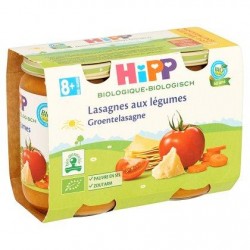 HiPP Biologique Lasagnes aux Légumes 8+ Mois 2 x 190 g