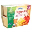 Friso Compotine Pomme-Ananas + Pomme-Mangue 8-36 Mois 4 x 100