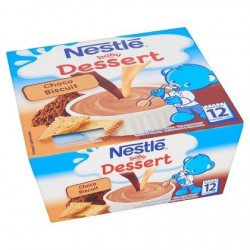 Nestlé® Baby Dessert Choco Biscuit Bébé 12 Mois 4 x 100 g
