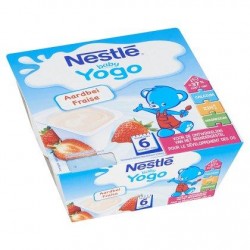 Nestlé® Baby Yogo Fraise 6 Mois 4 x 100 g