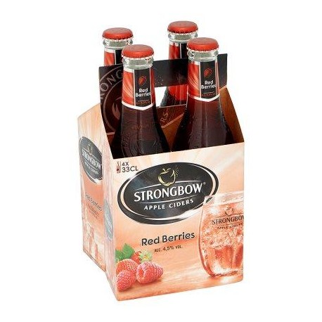 Strongbow Red Berries Bouteille 4 x 33 cl