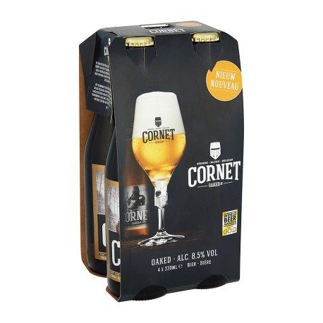 Cornet Oaked Strong Blond Belgian Bière Bouteilles 4 x 330 ml