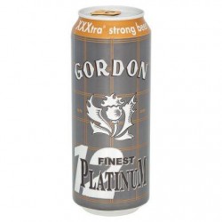 Gordon 12 Finest Platinum XXXtra Strong Beer Canette 50 cl