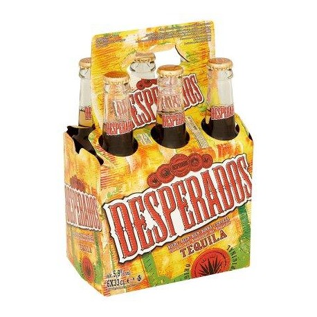 Desperados Bière Aromatisée Tequila Bouteilles 6 x 25 cl
