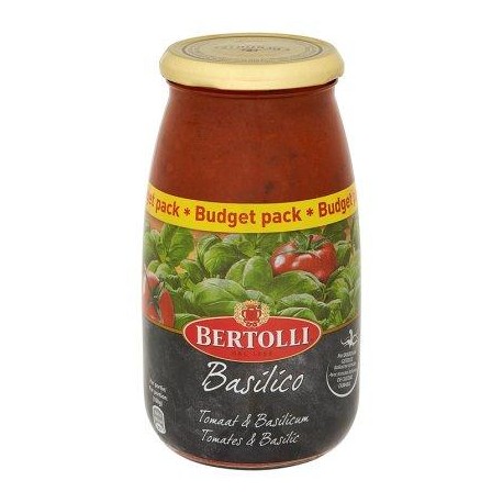 Bertolli Basilico Sauce pour Pâtes Tomates & Basilic Budget Pack 700 g