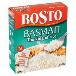 Bosto Basmati the King of Rice 4 x 125 g