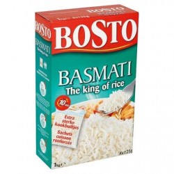 Bosto Basmati The King of Rice 8 x 125 g