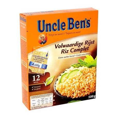Uncle Ben's Riz Complet 4 x 125 g