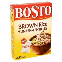 Bosto Brown Rice + Lentilles 2 x 125 g