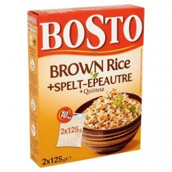 Bosto Brown Rice + Épeautre + Quinoa 2 x 125 g
