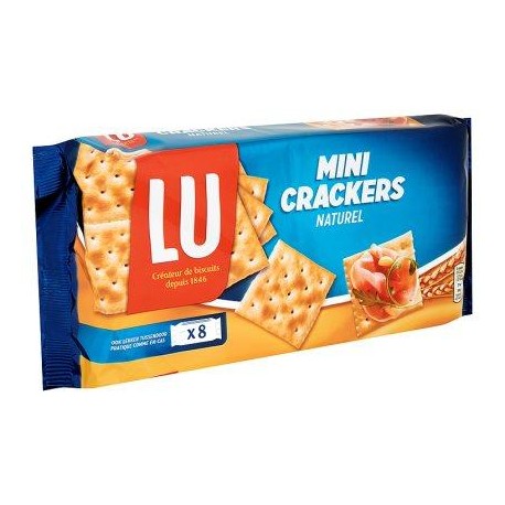 LU Mini Crackers Naturel 8 Flowpacks 250 g