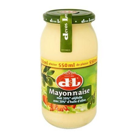 D&L Mayonnaise avec 20% d'Huile d'Olive 550 ml