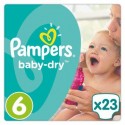 Pampers Baby-Dry T6, 23 Langes, Jusqu'à 12h