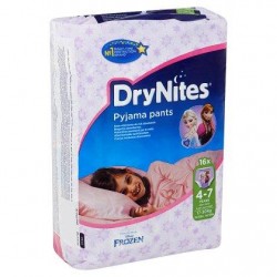 DryNites Pyjama Pants Girl 4-7 Ans 17-30 kg 16 Pièces