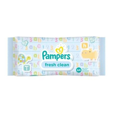 Pampers Fresh Clean 1 Paquet de 64 lingettes
