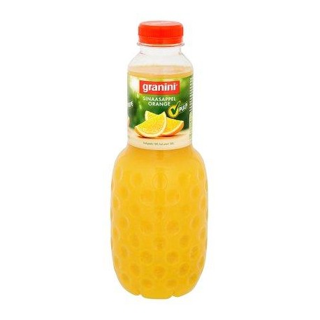 GRANINI jus d'orange avec pulpe  1L *Jus d'orange *À base de concentré *100 % de fruits *Avec pulpe