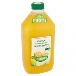 MATERNE oranges fraîchement pressés  1,5L *Jus d'orange *Pur jus *100 % de fruits *Sans pulpe