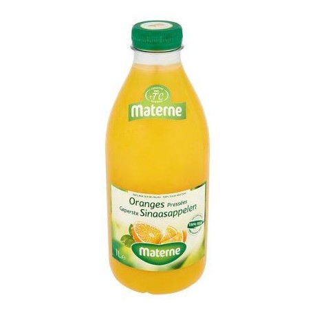 Materne 100% Pur Jus de Fruits Oranges Préssées 1 L