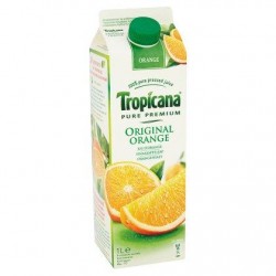 TROPICANA Pure Premium orange + pulpe  1L *Jus d'orange *Pur jus *100 % de fruits *Avec pulpe