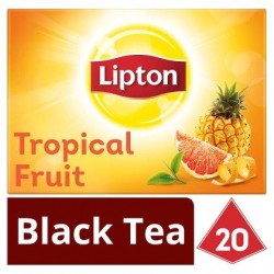 Lipton Pyramides Thé Noir Fruits Exotiques 20 Sachets