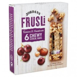 Jordans Frusli Raisins & Hazelnuts Chewy Cereal Bars 6 x 30 g