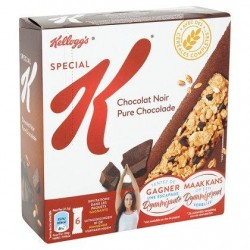 KELLOGG'S SPECIAL K 6 barre choco  129g *Barre de céréales avec 15 % de pépites de chocolat
