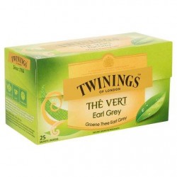 Twinings of London Thé Vert Earl Grey 25 Sachets 40 g