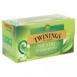 Twinings of London Thé Vert Simplement Pur 25 Sachets 37,5 g