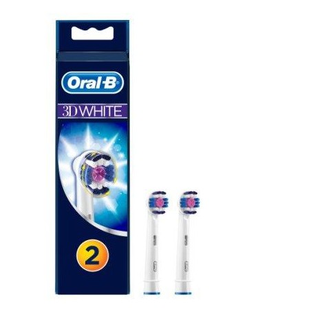 Oral-B 3DWhite Brossettes De Rechange Pour Brosse À Dents Électrique x2