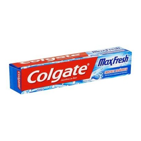 Colgate MaxFresh Dentifrice au Fluor Cristaux Fraîcheur 75 ml