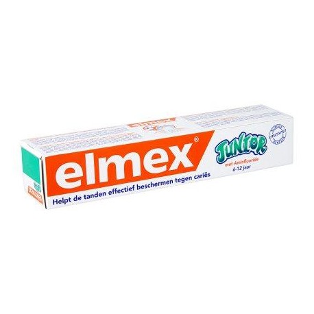 Elmex Junior Dentifrice au Fluorure d'Amines Olafluor 6-12 Ans 75 ml