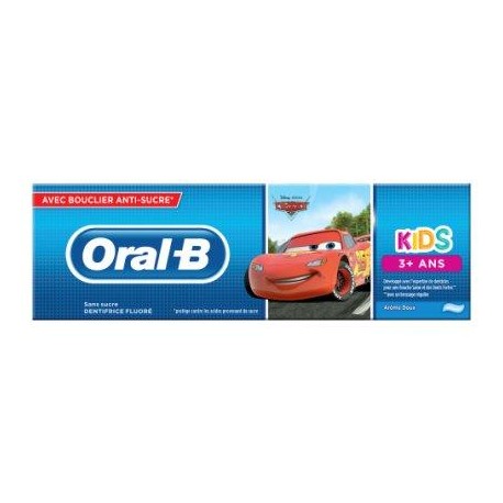 Oral-B Kids Cars Dentifrice 75 ml, 3 Ans Et Plus