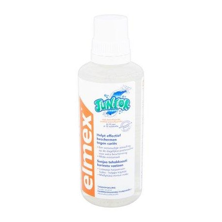 Elmex Junior Solution Dentaire au Fluorure d'Amines Olafluor 6-12 Ans 400 ml