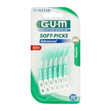 GUM Soft-Picks Advanced Regular 30 Pièces