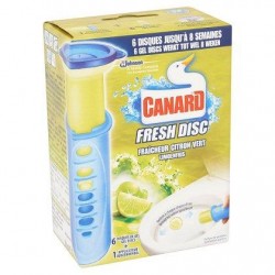 CANARD Fresh Disc 5 en1 citron *Toilettes *Bloc toilettes *Parfums: citron vert