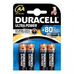 4 Ultra Power Piles Alkaline AA