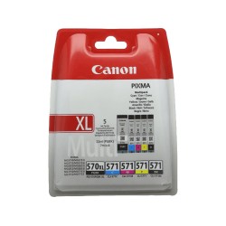 CANON 570XL Noir / 571 Noir - Cyan - Magenta - Jaune (0318C004)