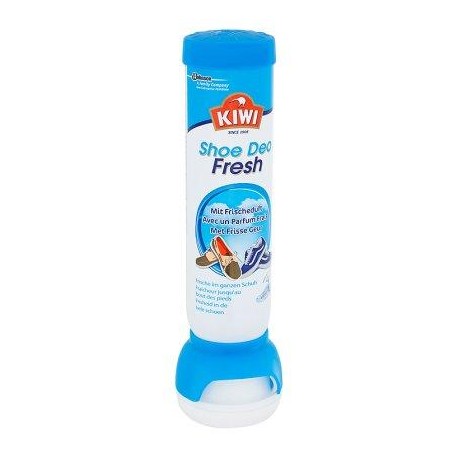 KIWI Deo Fresh spray  100 ml SHOE FRESHENER. SPRAY SEC ET FRAIS. PARFUM AGREABLE PR UNE SENSATION FRAICHE AUX PIEDS.