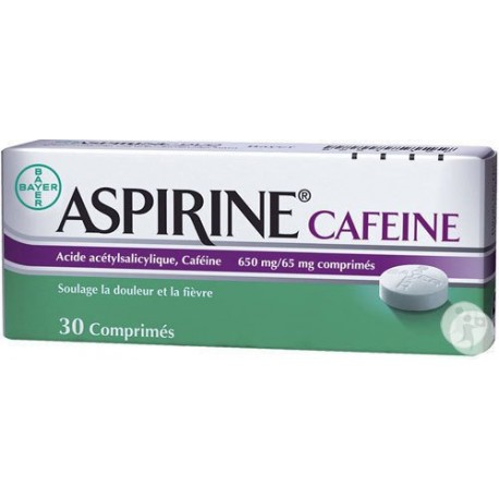 Aspirine Caféine 30 Comprimés