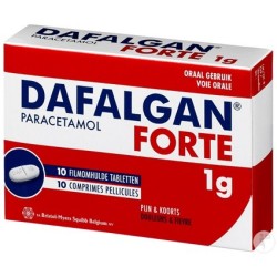 Dafalgan Paracétamol Forte 1g Comprimés Pelliculés 10