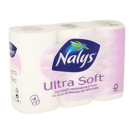 Nalys Ultra Soft Papier Toilette 2 Épaisseurs x 6