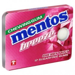 Mentos Gum Breeze Cherry Mint Sugarfree 12 stuks 17,5 g