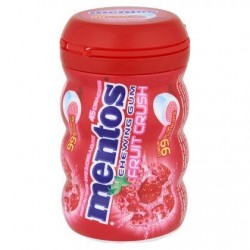 Mentos Gum Fruit Crush Strawberry 45 Pièces 90 g